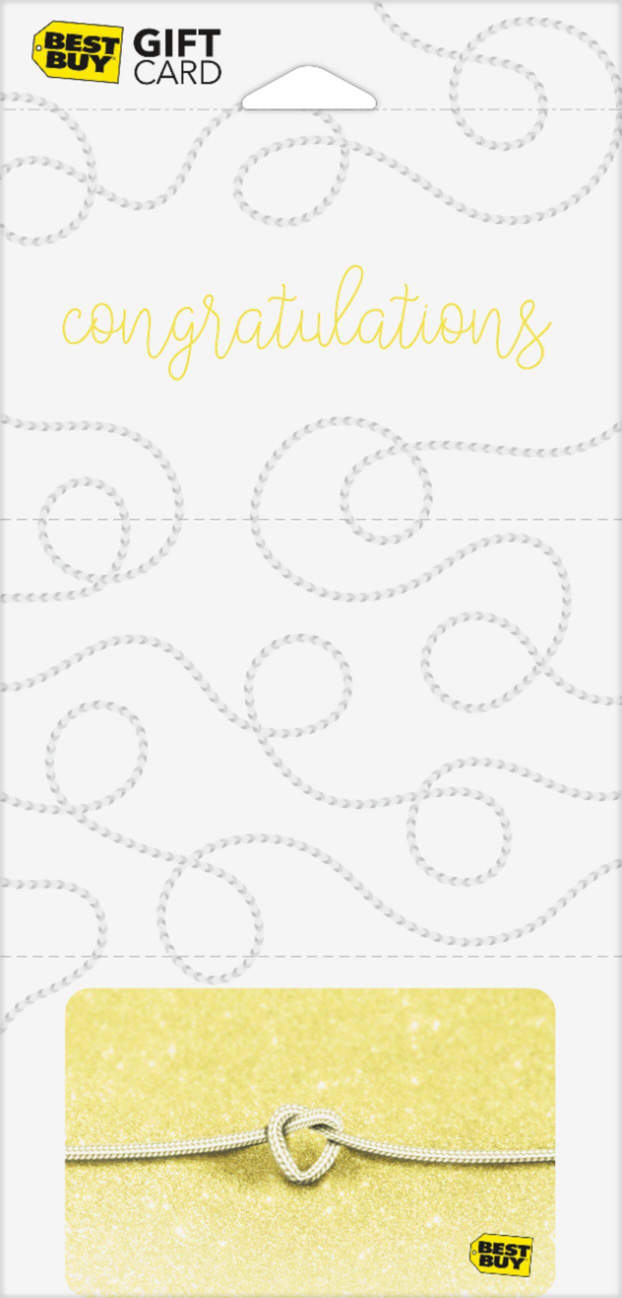 Front. Best Buy® - $50 WEDDING TIE THE KNOT GC.