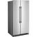 Angle. Whirlpool - 25.1 Cu. Ft. Side-by-Side Refrigerator - Stainless steel.