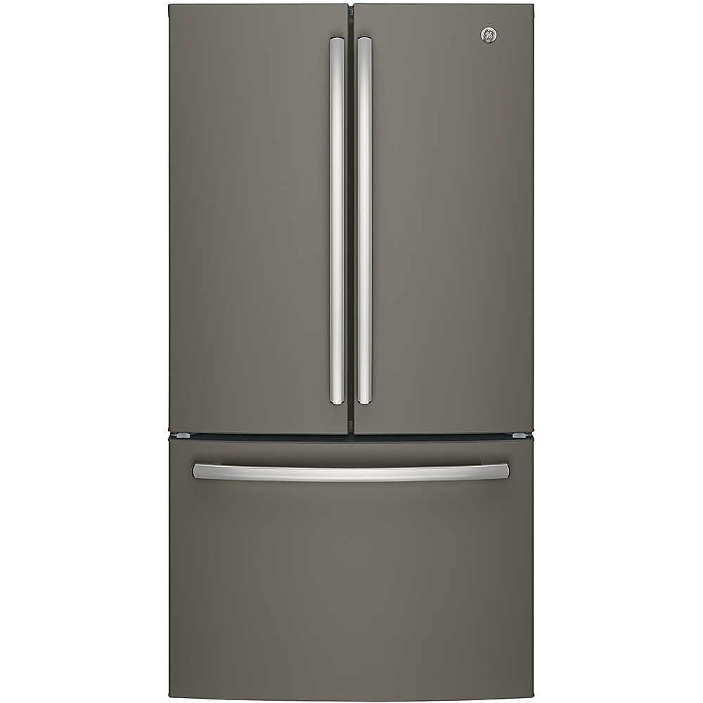 GE 27.0 Cu. Ft. French Door Refrigerator with Internal Water Dispenser Slate GNE27JMMES - Best Buy