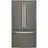 Front. GE - 27.0 Cu. Ft. French Door Refrigerator with Internal Water Dispenser - Slate.