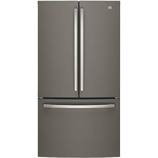 Ge 27 Cu Ft French Door Refrigerator Slate Gne27jmmes Best Buy