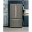 Alt View 11. GE - 27.0 Cu. Ft. French Door Refrigerator with Internal Water Dispenser - Slate.