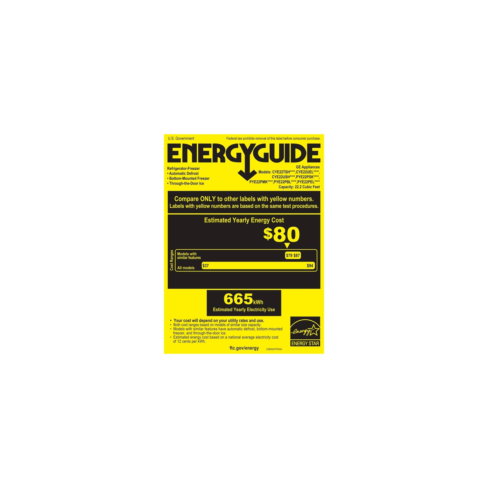 Best Buy GE Profile Series 22.2 Cu. Ft. French Door CounterDepth