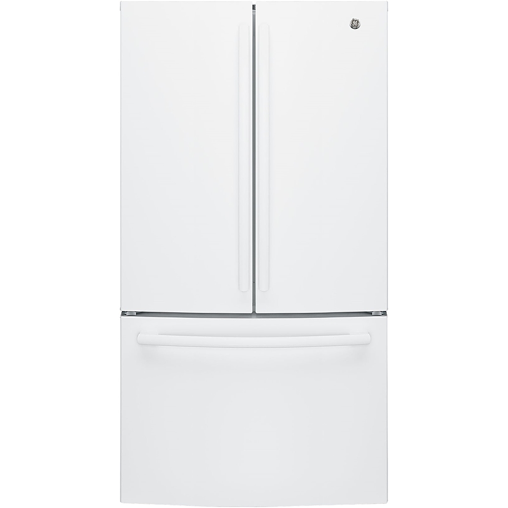 GE - 27.0 Cu. Ft. French Door Refrigerator with Internal Water Dispenser - White