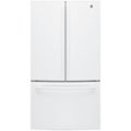 Front Zoom. GE - 27.0 Cu. Ft. French Door Refrigerator with Internal Water Dispenser - High gloss white.