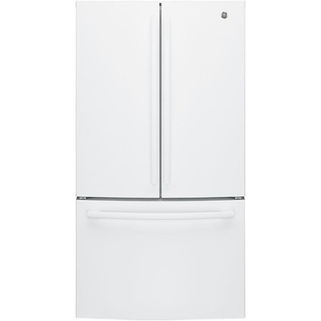 GE - 27.0 Cu. Ft. French Door Refrigerator with Internal Water Dispenser - High Gloss White
