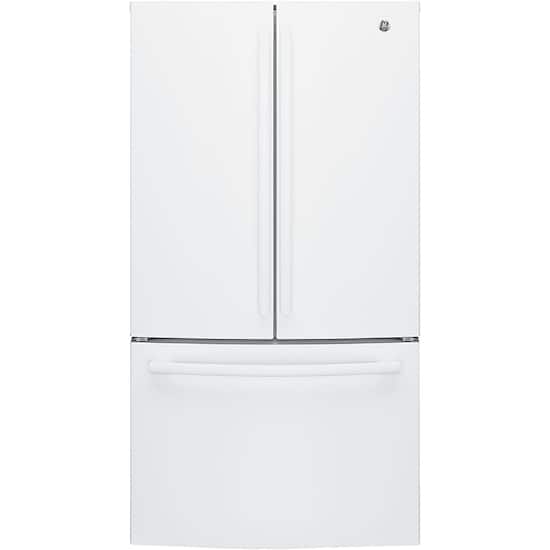 Ge 27 Cu Ft French Door Refrigerator White Gne27jgmww Best Buy