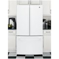 Alt View Zoom 11. GE - 27.0 Cu. Ft. French Door Refrigerator with Internal Water Dispenser - High gloss white.