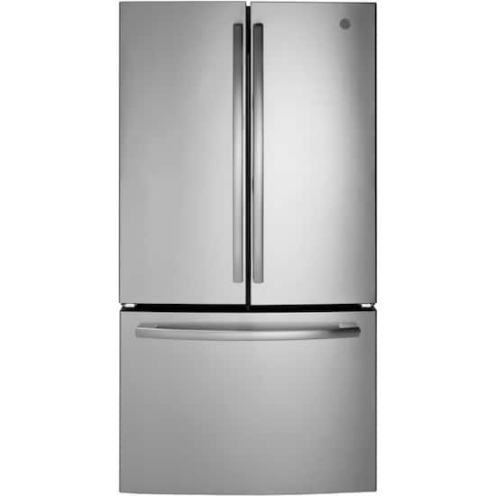 Ge 27 Cu Ft French Door Refrigerator Stainless Steel Gne27esmss Best Buy