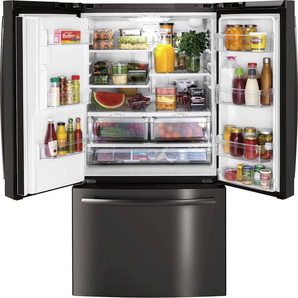 Alt View 11. GE - 25 Cu. Ft. French Door Refrigerator.