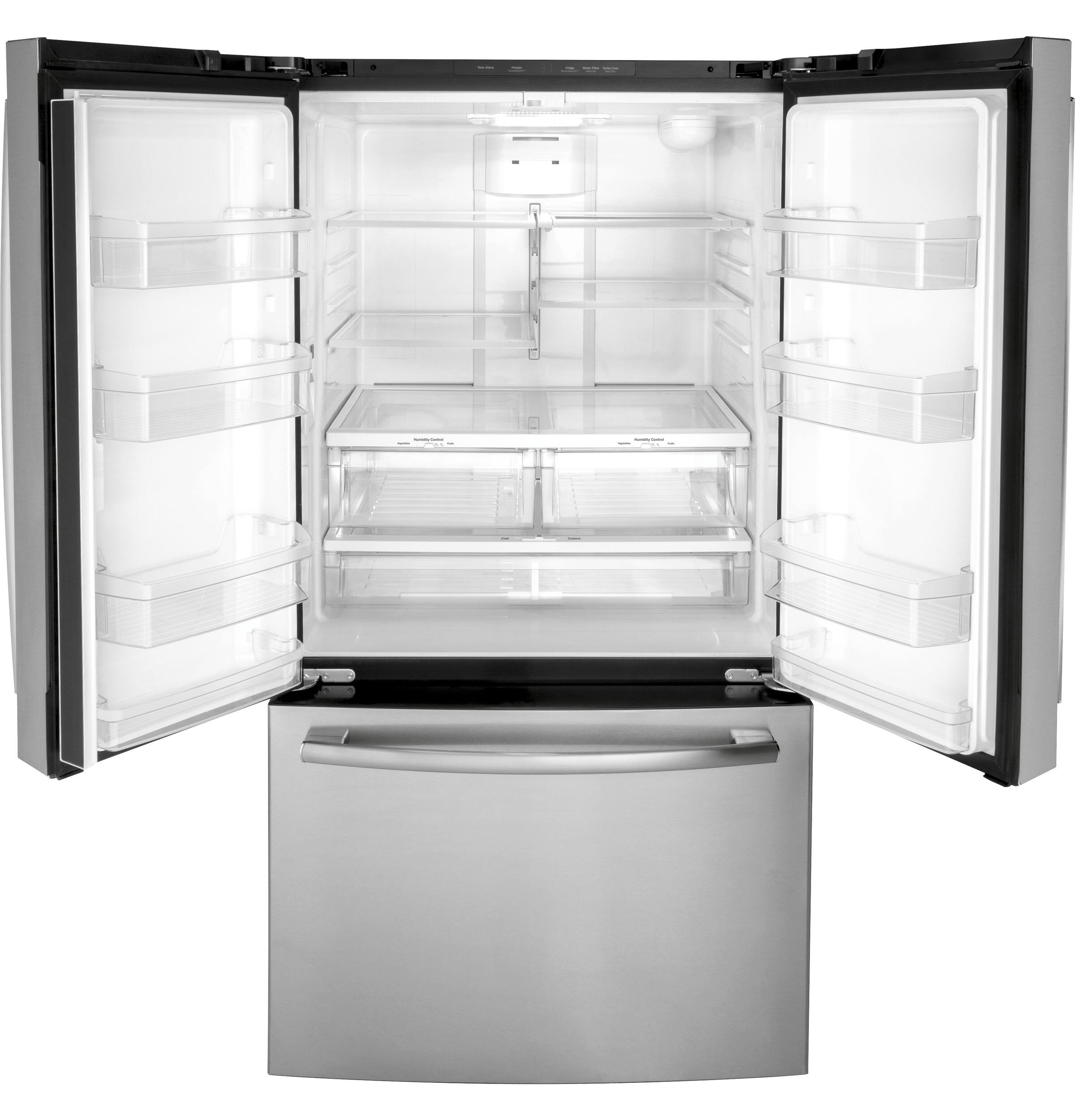 Alt View 15. GE - 27 Cu. Ft. French Door Refrigerator.