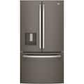 GE - 36 in. Wide 25.6 Cu. Ft. French Door Refrigerator with In-Door Ice Maker - Slate