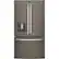 Front. GE - 25.6 Cu. Ft. French Door Refrigerator - Slate.