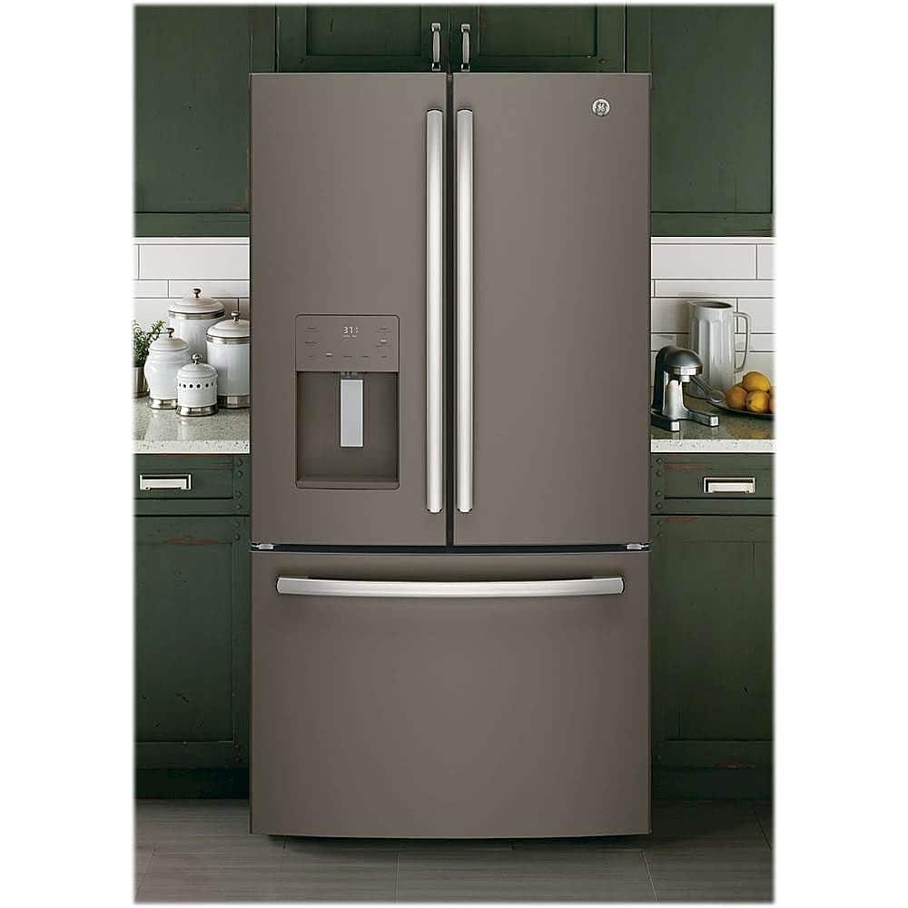 Alt View 20. GE - 25.6 Cu. Ft. French Door Refrigerator - Slate.