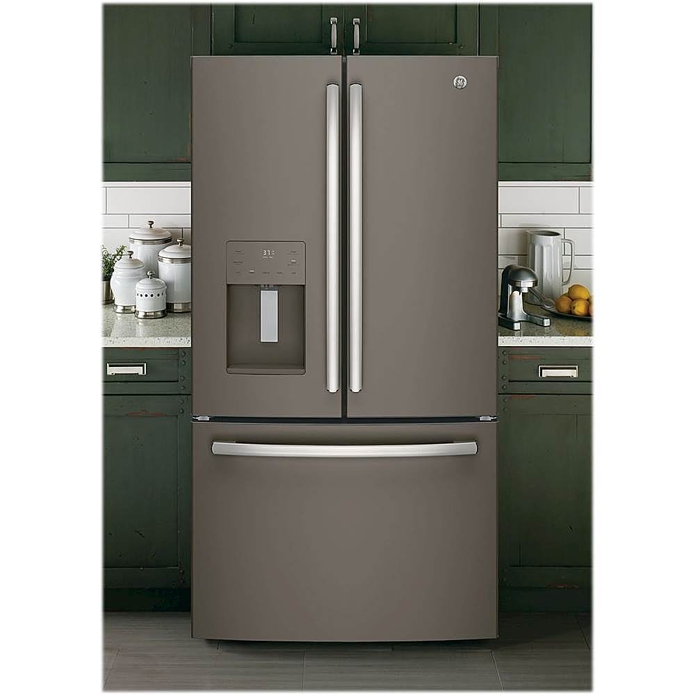 Alt View 20. GE - 25.6 Cu. Ft. French Door Refrigerator - Slate.