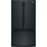 GE - 27 Cu. Ft. French Door Refrigerator - High Gloss Black - Front_Standard