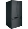 Alt View Zoom 13. GE - 27.0 Cu. Ft. French Door Refrigerator with Internal Water Dispenser - High gloss black.