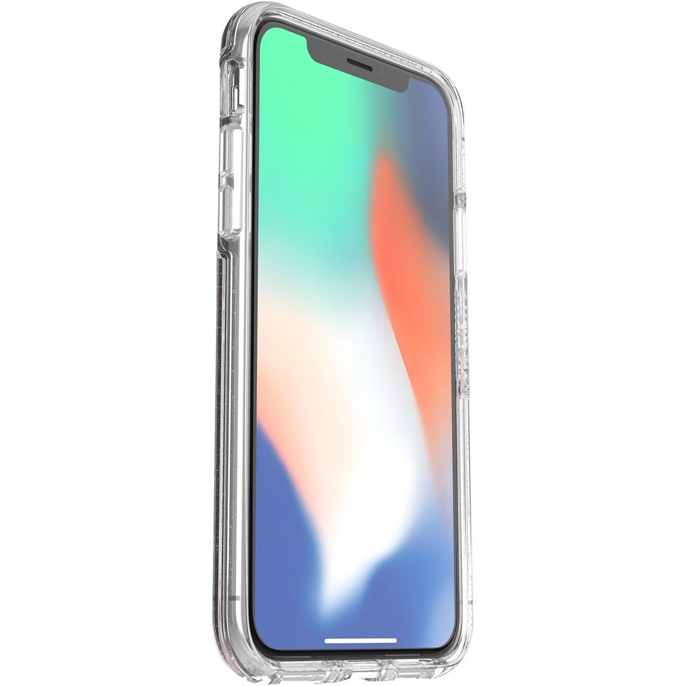 symmetry series clear oasis of independence case for apple iphone xs - clear/turquoise