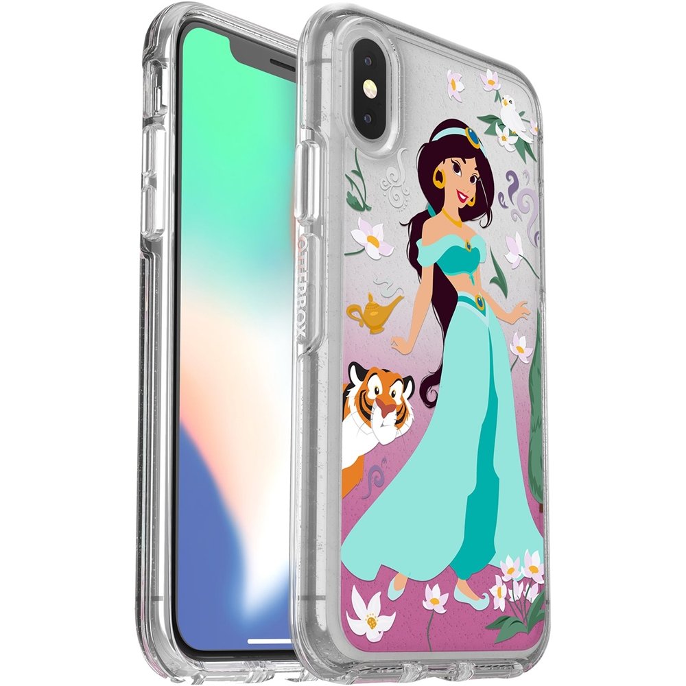 symmetry series clear oasis of independence case for apple iphone xs - clear/turquoise