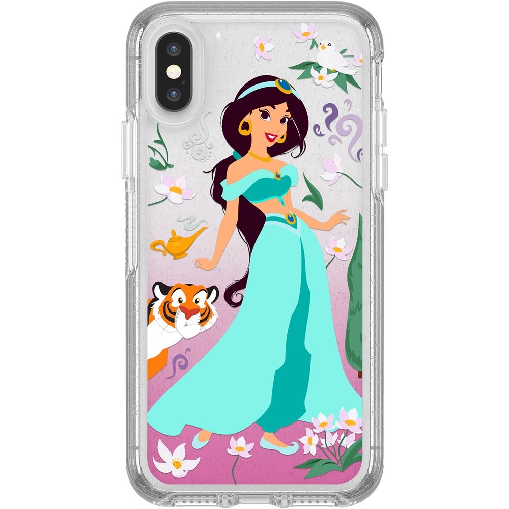 symmetry series clear oasis of independence case for apple iphone xs - clear/turquoise