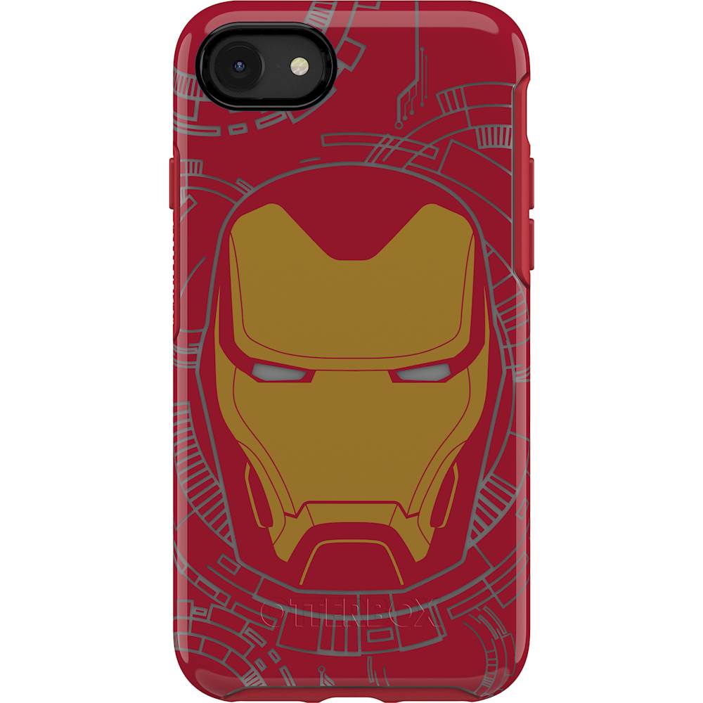 Best Buy Otterbox Marvel Avengers Symmetry Series Case For Apple Iphone 7 And 8 Flame Red Iron Man Graphic bbr