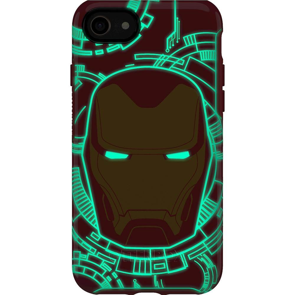 marvel avengers symmetry series case for apple iphone 7 and 8 - flame red / iron man graphic