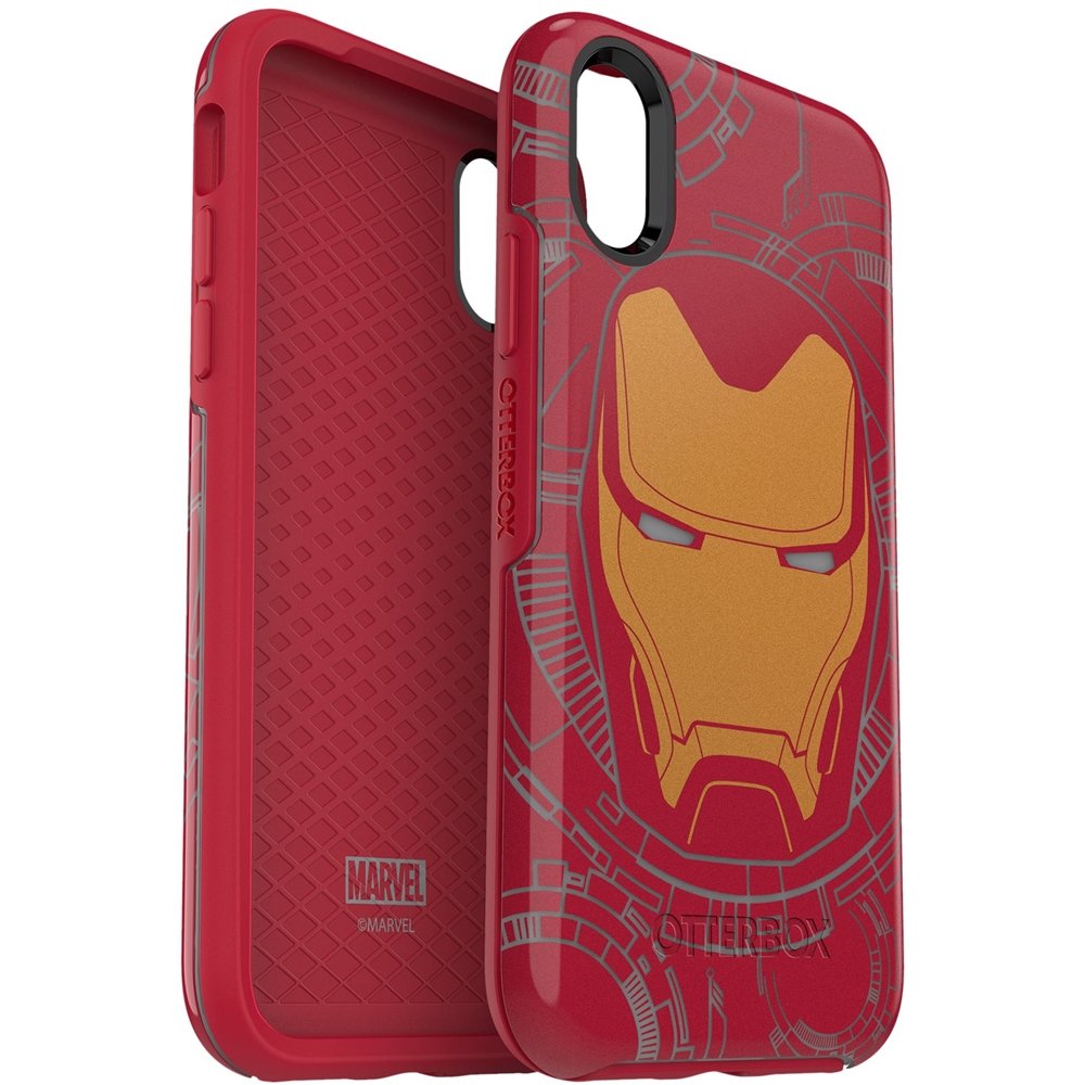 symmetry series marvel avengers case for apple iphone x and xs - i am iron man