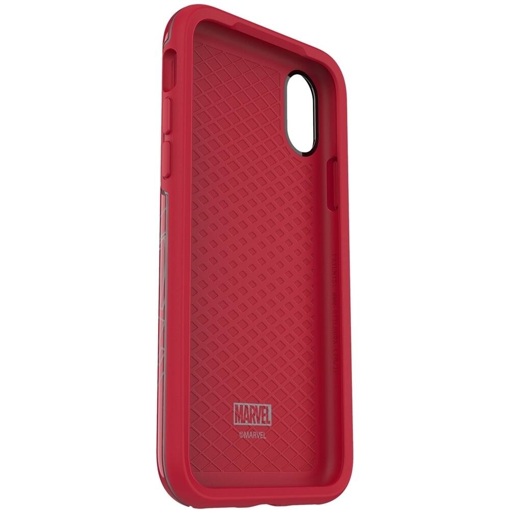 Left. OtterBox - Symmetry Series Marvel Avengers Case for Apple® iPhone® X and XS - I Am Iron Man.