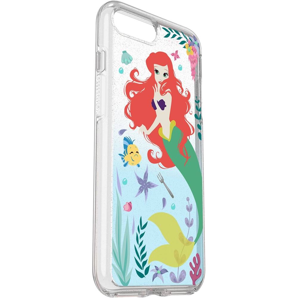 Front. OtterBox - Symmetry Series Clear OCEAN OF ADVENTURE Case for Apple® iPhone® 7 Plus - Red/Clear/Turquoise.