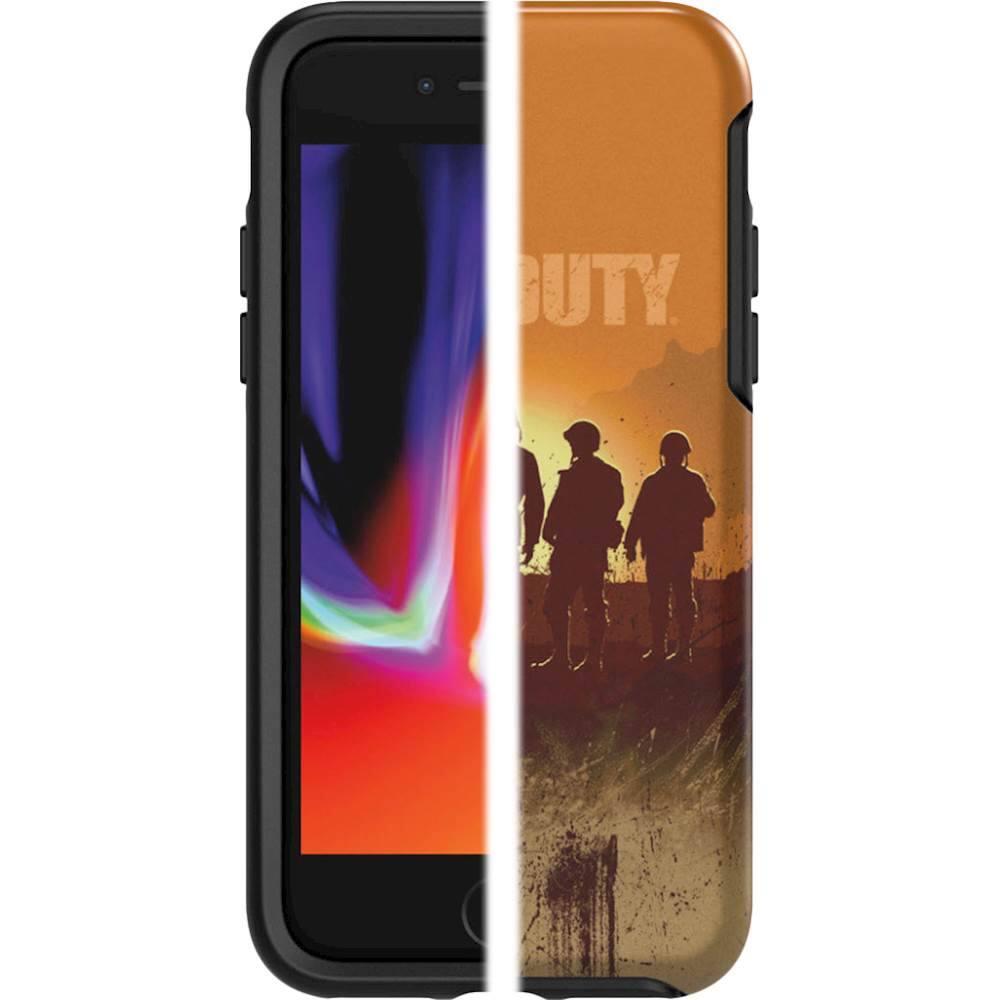 call of duty symmetry series case for apple iphone 7 and 8 - orange/brown