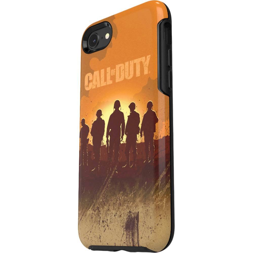 call of duty symmetry series case for apple iphone 7 and 8 - orange/brown