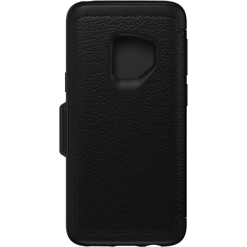 Front. OtterBox - Strada Series Folio Samsung Galaxy S9 Case for Samsung Galaxy S9 - Shadow.