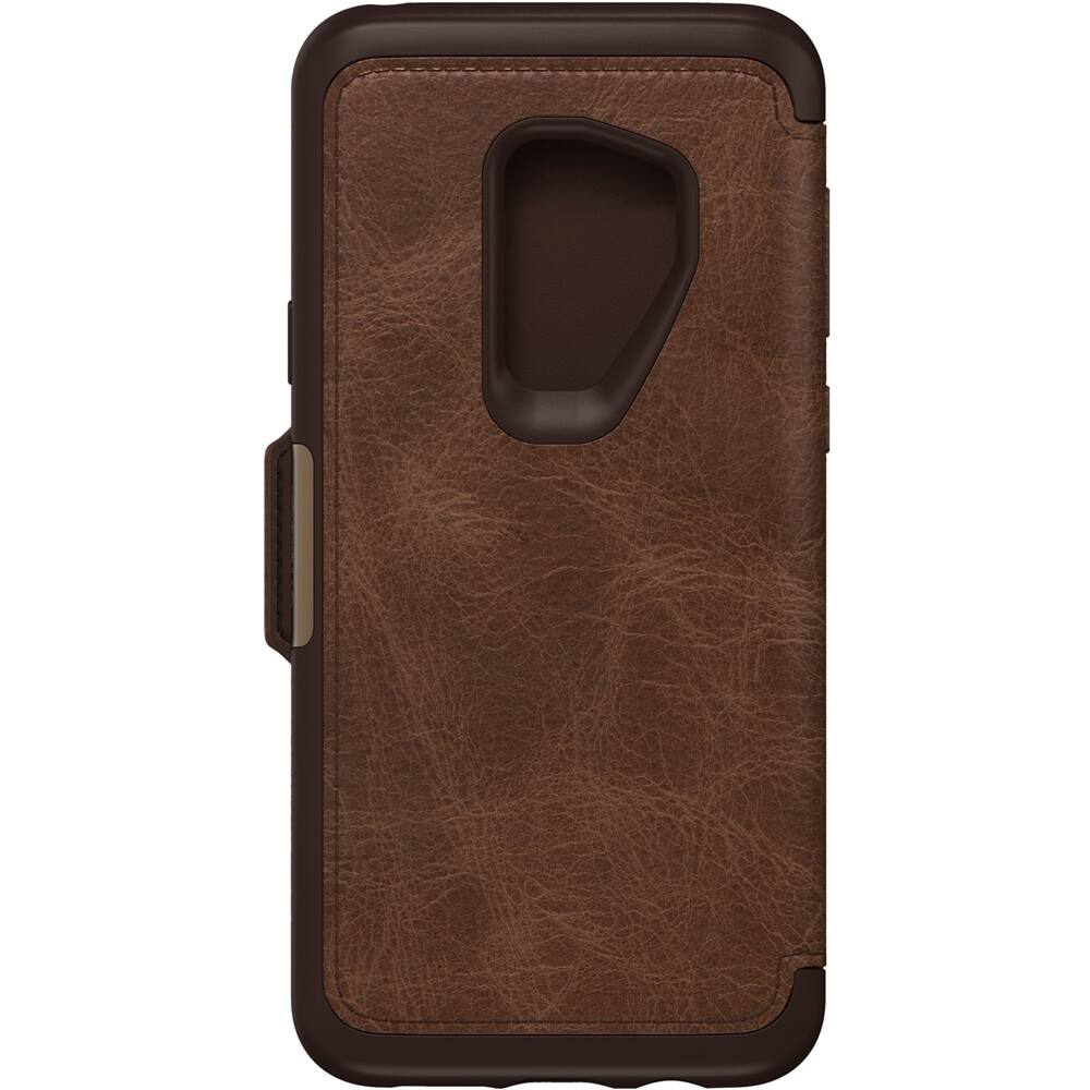 Front. OtterBox - Strada Series Folio Samsung Galaxy S9+ Case for Samsung Galaxy S9+ - Espresso.