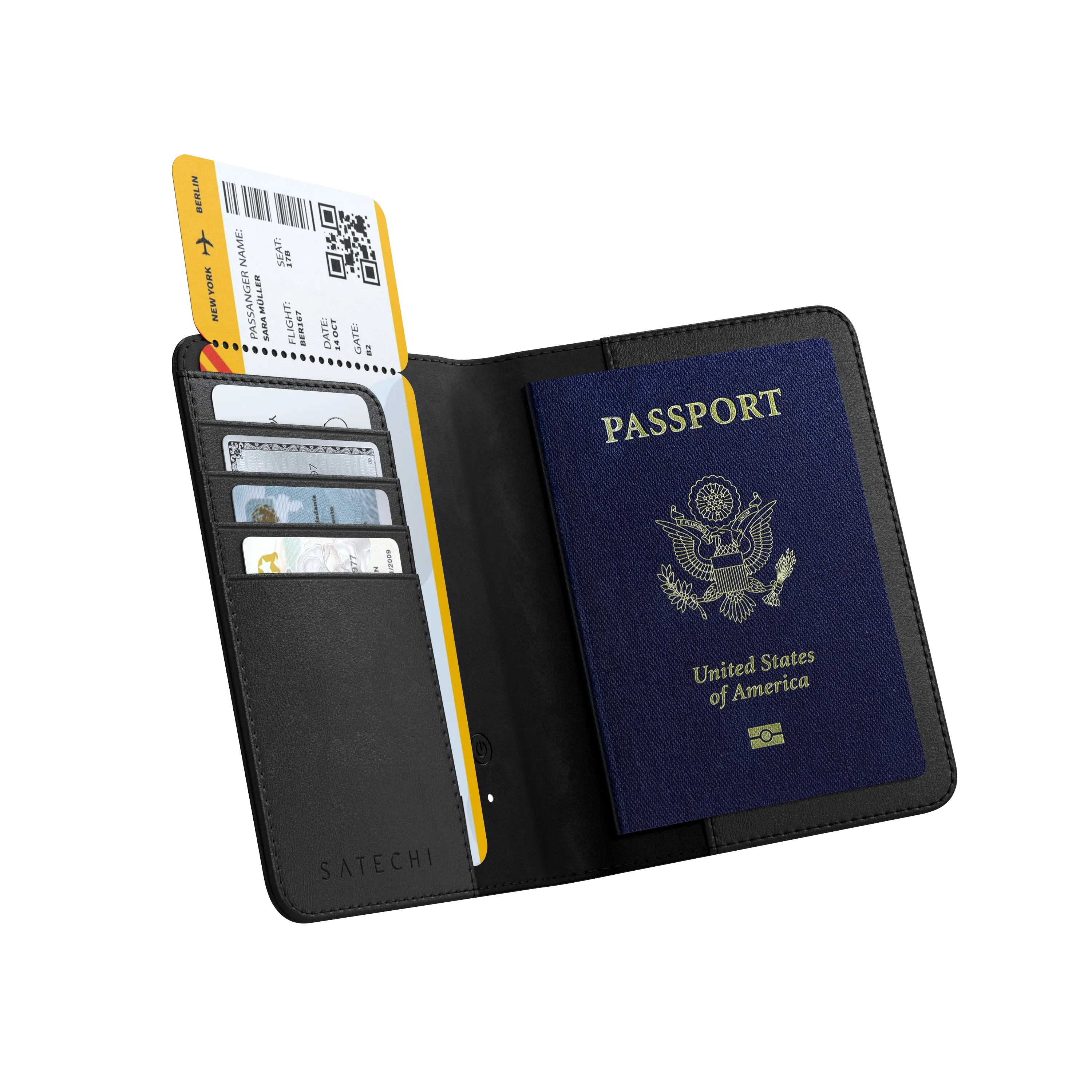 Satechi - Vegan-Leather FindAll™ Passport Cover - Black price history on PriceWatchPro