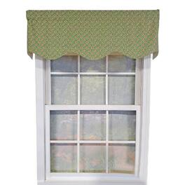 RLF Home - Athima Provence Mini Flower Bouquets Lining Effortless Installation Elegant Window Valance 50" X 15" - Harvest