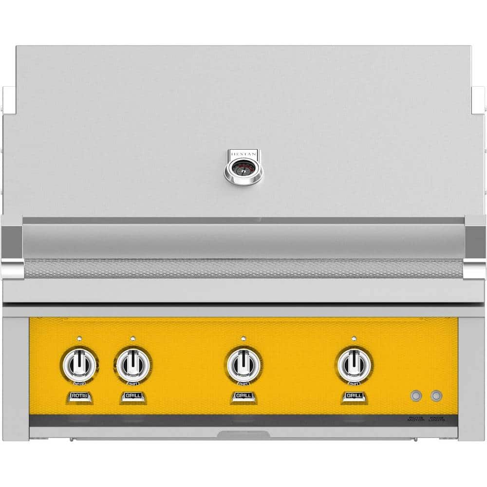 Hestan - 36" Built-In Gas Grill - Yellow - Angle_Zoom