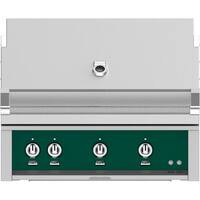 Hestan - 36" Built-In Gas Grill - Green - Angle_Zoom
