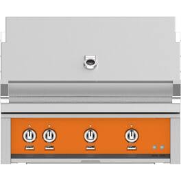 Hestan - 36" Built-In Gas Grill - Orange