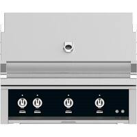 Hestan - 36" Built-In Gas Grill - Black - Angle_Zoom