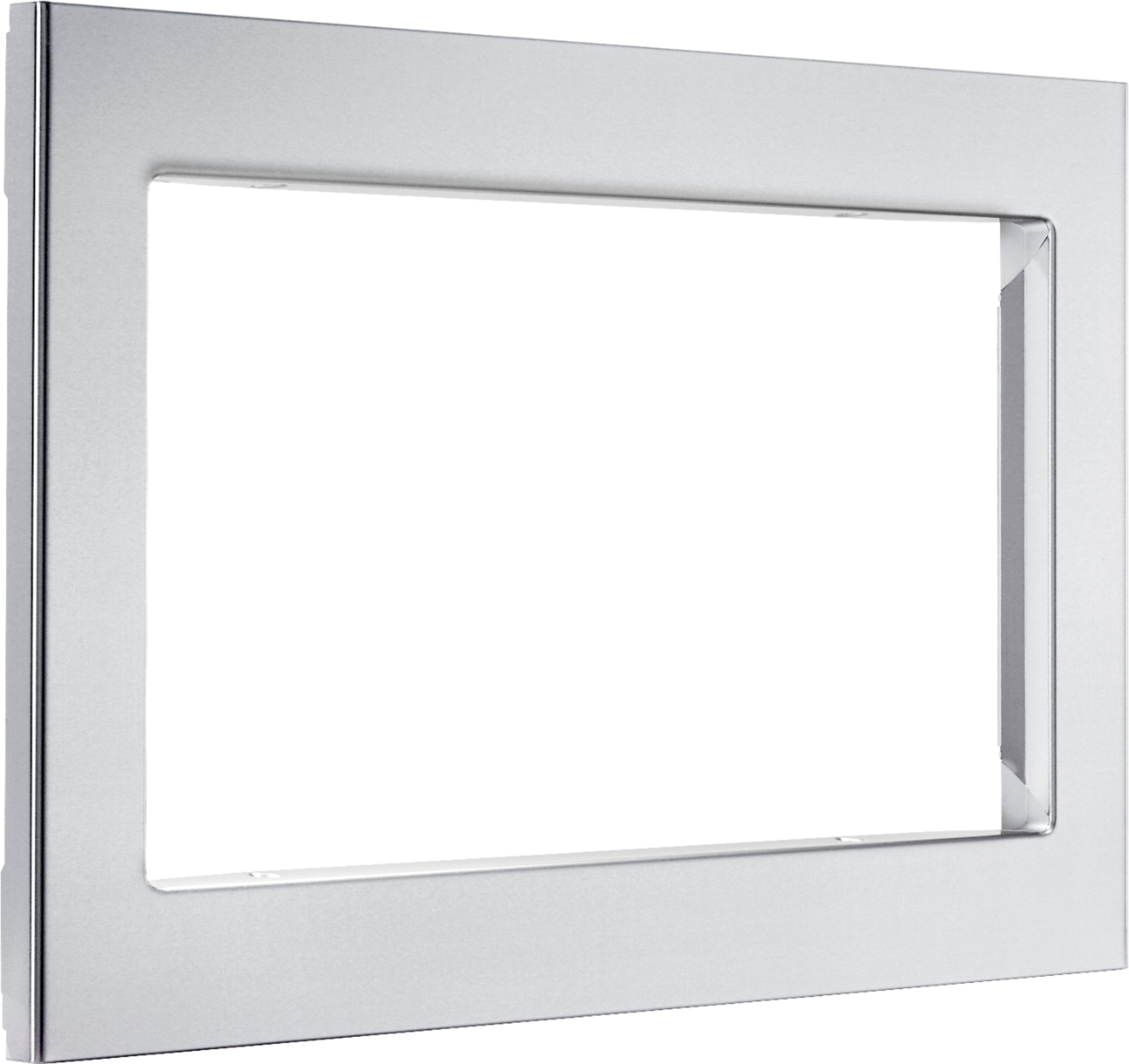 Angle View: 29.7" Trim Kit for LG Microwaves - Stainless Steel