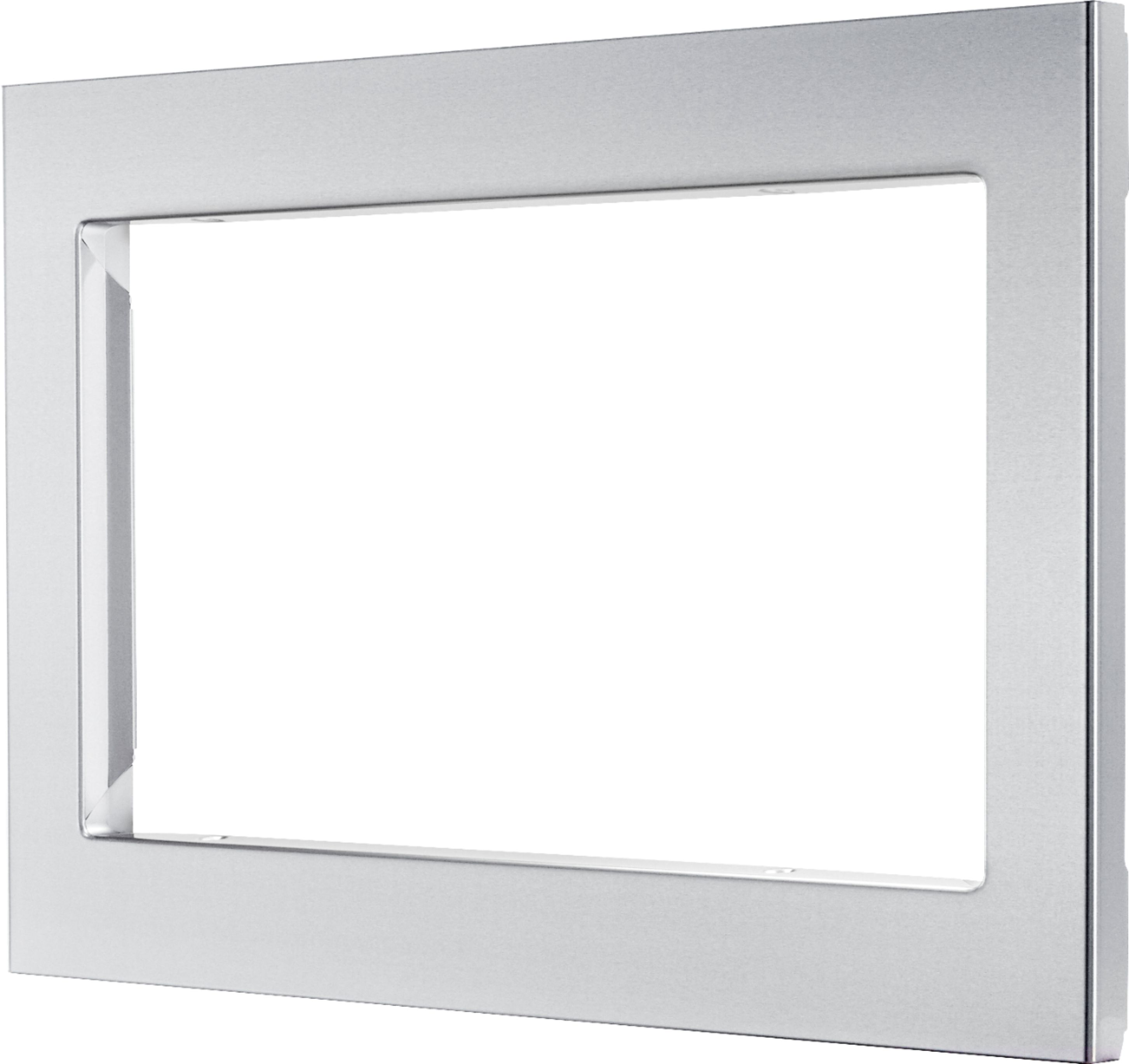 Left View: 29.7" Trim Kit for LG Microwaves - Stainless Steel