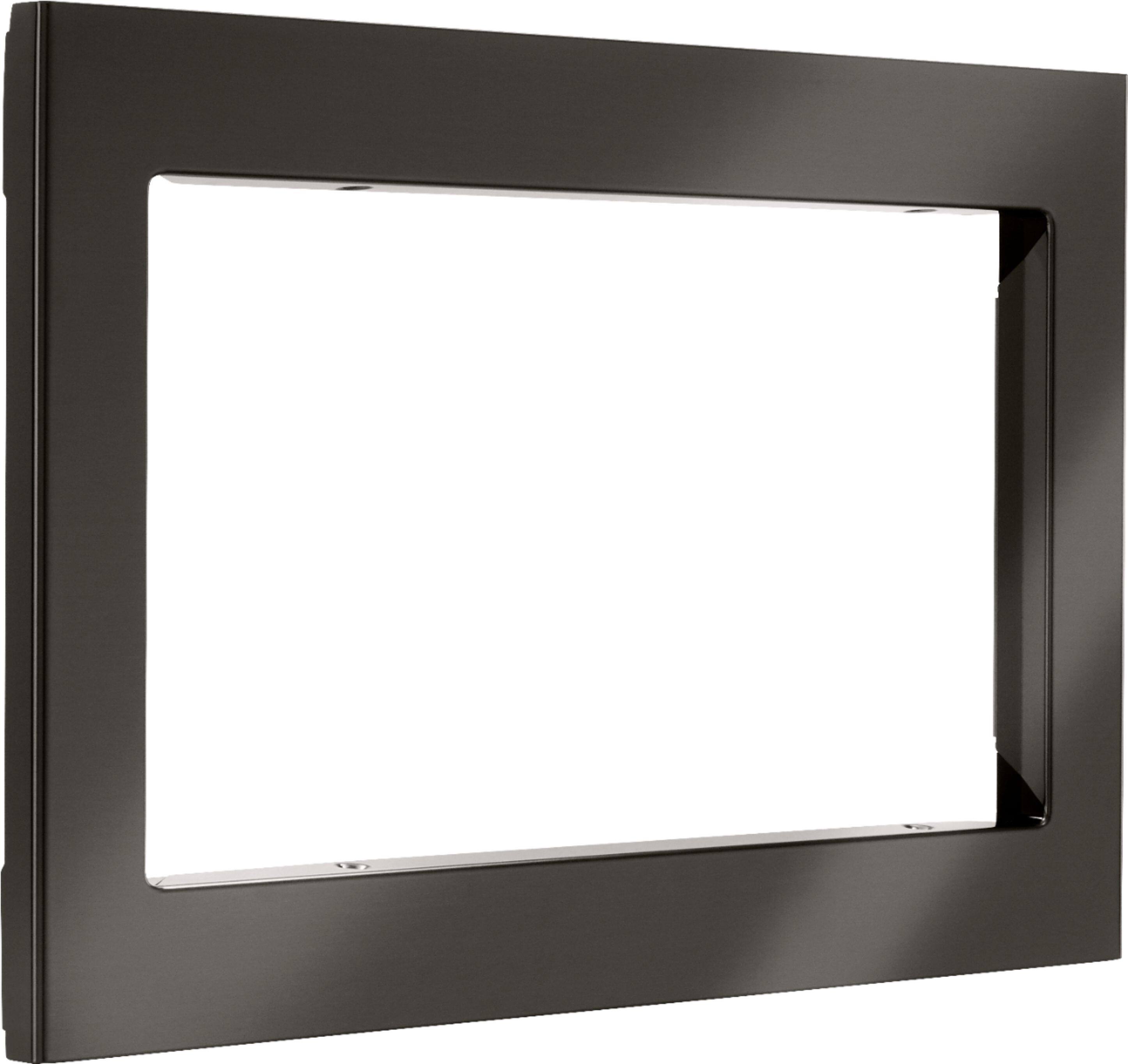 Angle. LG - 29.7" Trim Kit for LG Microwaves - Black Stainless Steel.