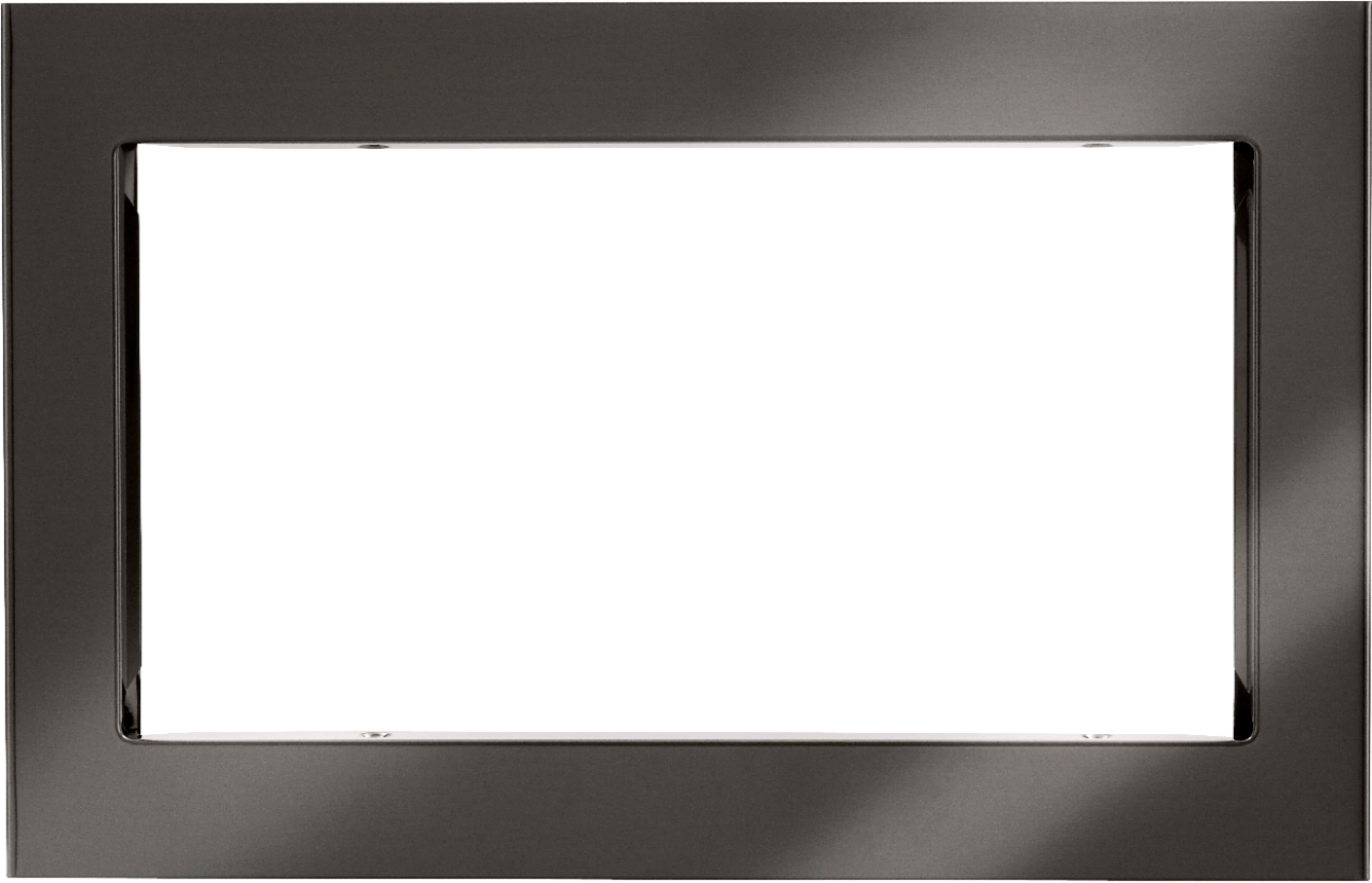 29.7" Trim Kit for LG Microwaves - Black Stainless Steel - Front_Zoom