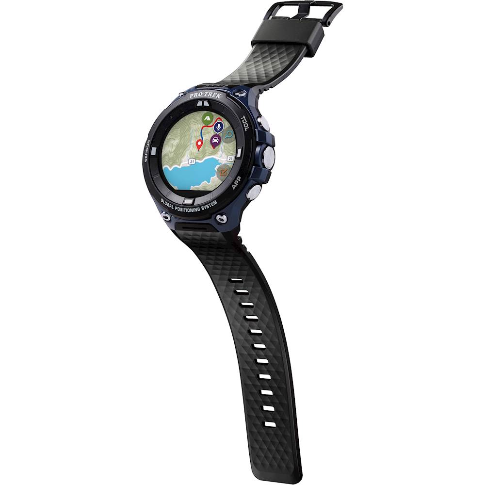 Casio PRO TREK Smartwatch 62mm Stainless Steel Indigo Blue WSD-F20A-BUAAU -  Best Buy