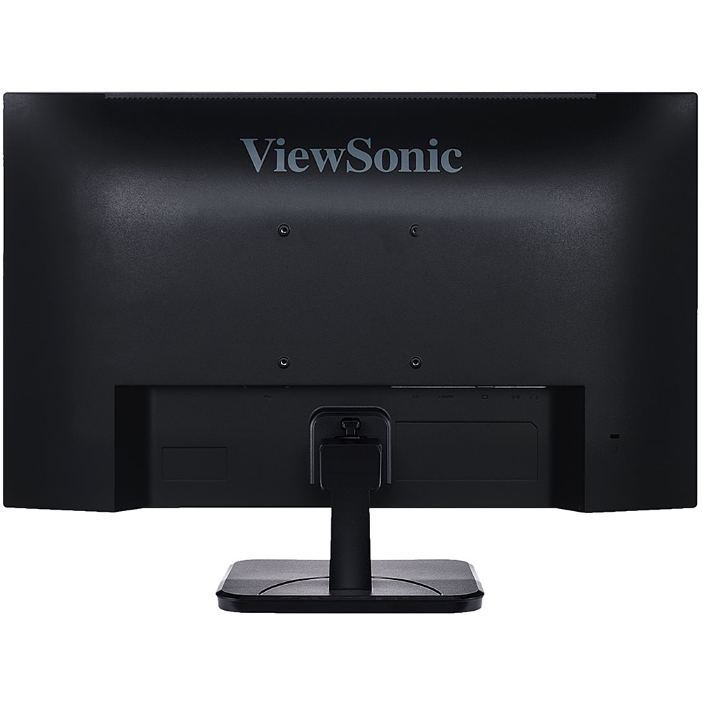 Back View: ViewSonic - VA2456-MHD 23.8" LCD FHD Monitor (DisplayPort VGA, HDMI) - Black