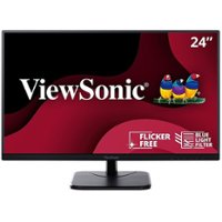 ViewSonic - VA2456-MHD 23.8" LCD FHD Monitor (DisplayPort VGA, HDMI) - Black - Front_Zoom