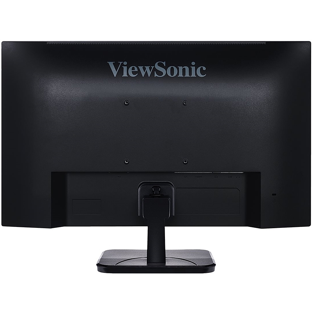 Back View: ViewSonic VA2256-MHD 22 Inch 1080p IPS Monitor - Black