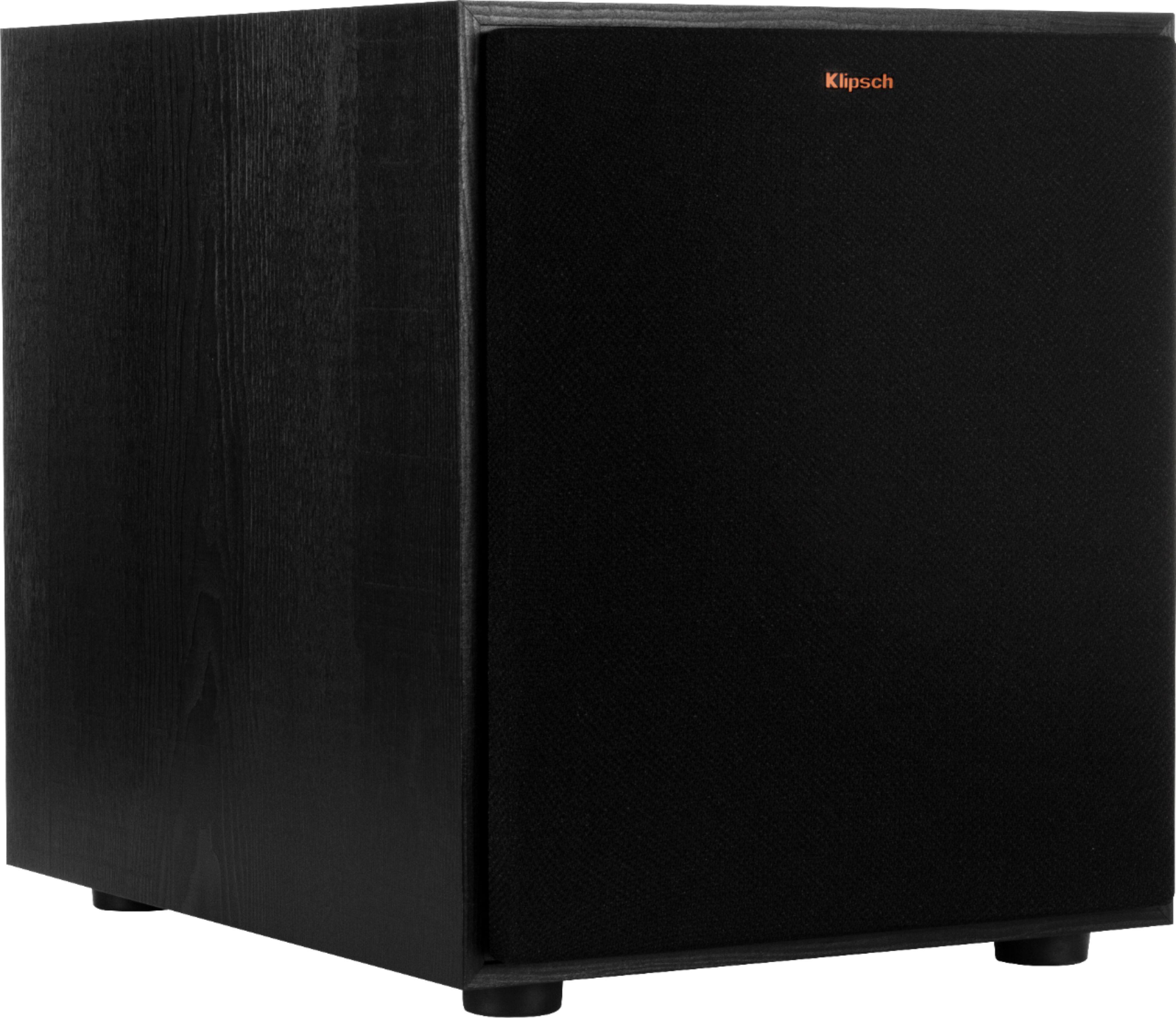 Angle. Klipsch - Reference Series 10" 150W Powered Subwoofer - Black.