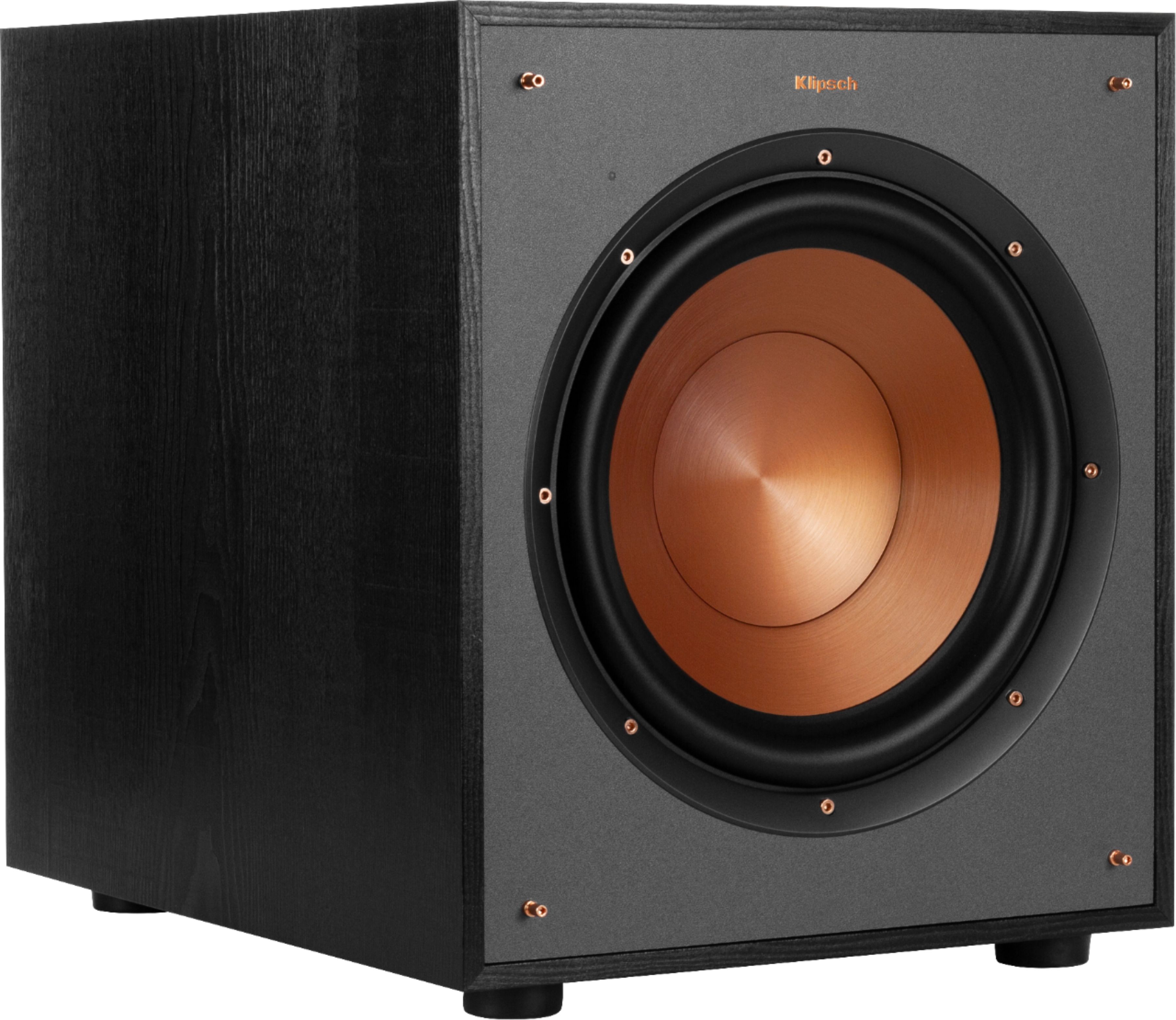 Left View: Klipsch - Reference Series 10" 150W Powered Subwoofer - Black