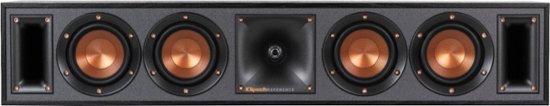 Front Zoom. Klipsch - Reference Series Quad 3-1/2" 400-Watt Passive 2-Way Center-Channel Speaker - Black.